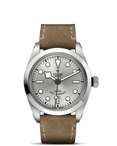 Tudor Black Bay 32/36/41 - 36 mm steel case, Beige leather strap (watches)
